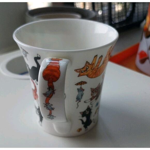 Dunoon Catastrophe Cats Galore Cherry Denman British Kitty Mug Made In England - Picture 7 of 14
